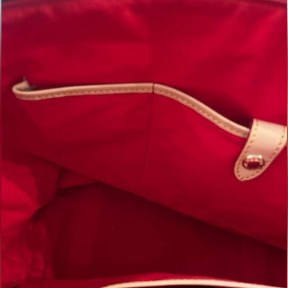 Dooney & Bourke large tote bag in brown snakeskin print patent leather. - Picture 8 of 11